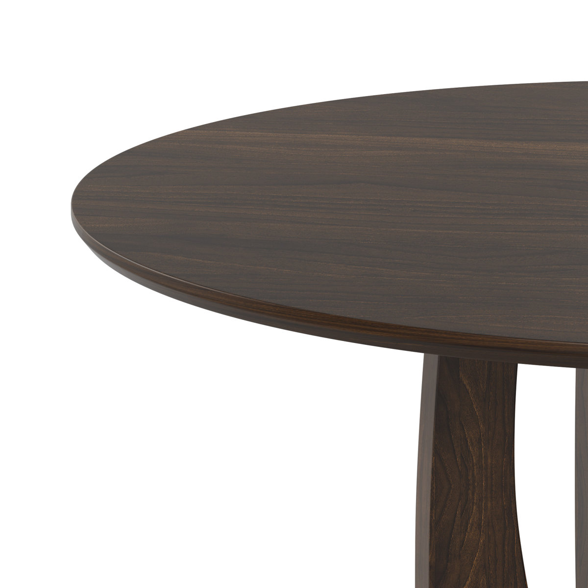 Latitude Run® 30"H Round Wood Dining Table Kitchen Table with Cross ...